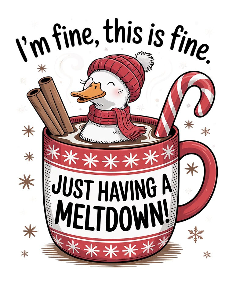 I'm fine everything’s fine, Funny Christmas Goose by RayArmstrong