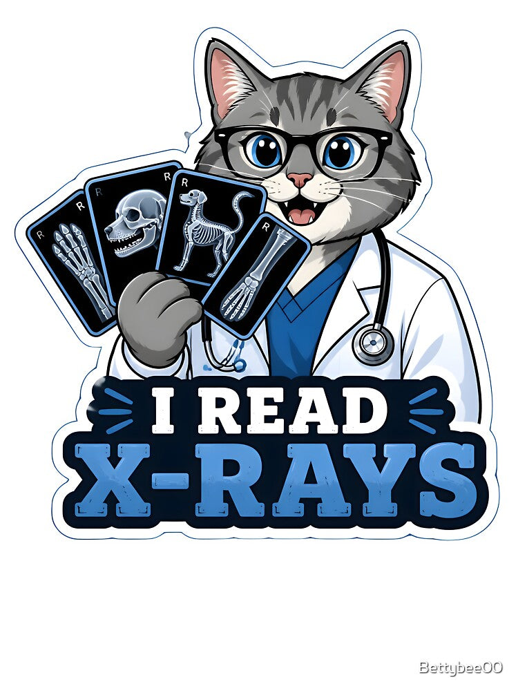 I Read X-Rays – Veterinary Radiologist Funny Vet Shirt by Bettybee00