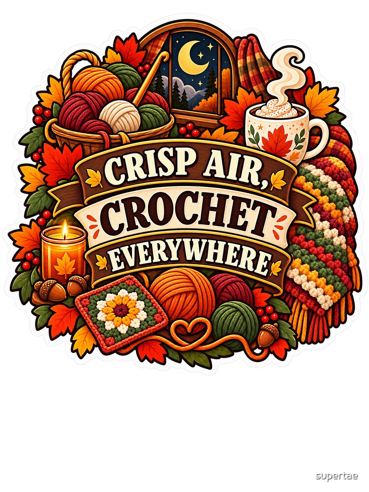 Crisp Air Crochet Everywhere Fall Yarn by supertae