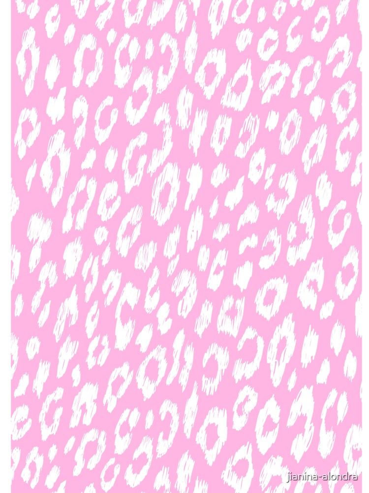 Pink Leopard Print Girly Pattern by jianina-alondra
