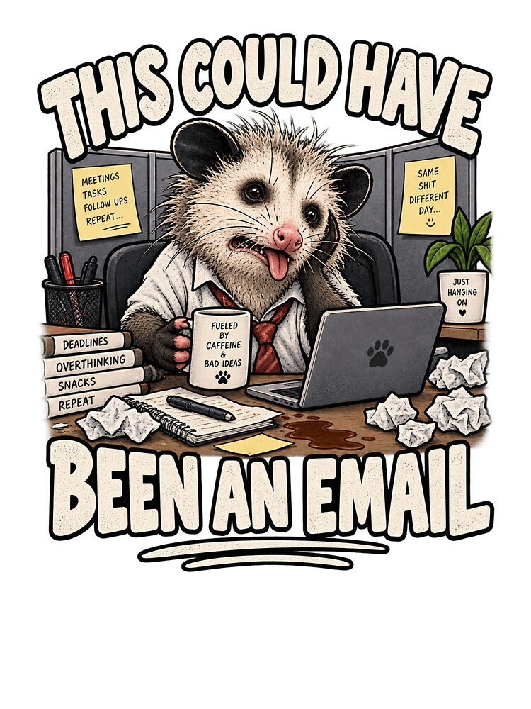 This Could Have Been An Email Opossum by ABprintstudio