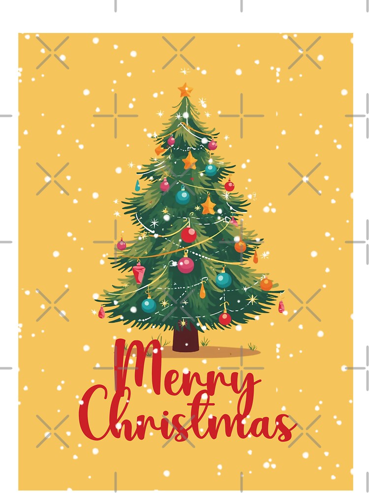 Merry Christmas, Christmas Tree, Snow, Holiday Season, Holidays by Magic Love Art Print