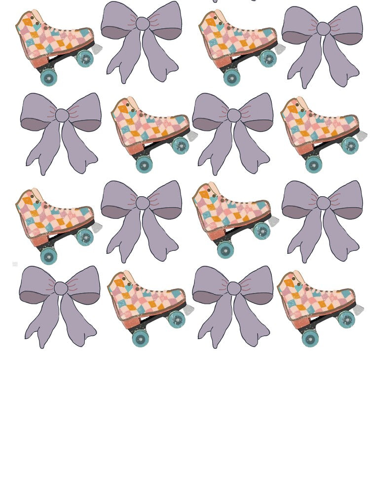 Roller skating in bows by TaraPen