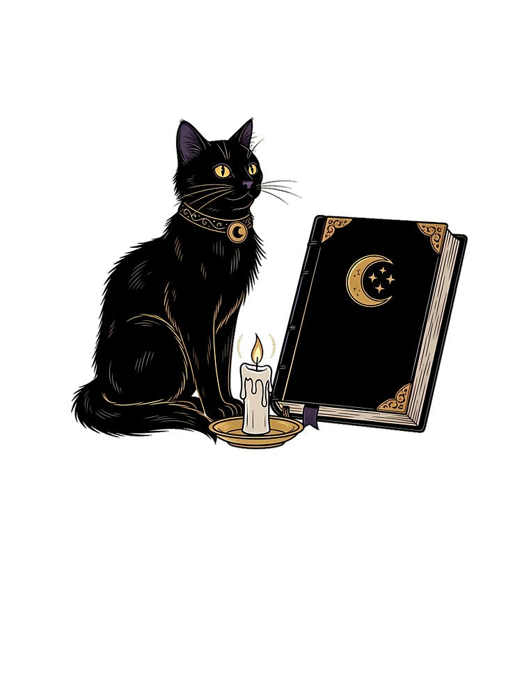 Spellbook Familiar Candle Gift by IllumeInk
