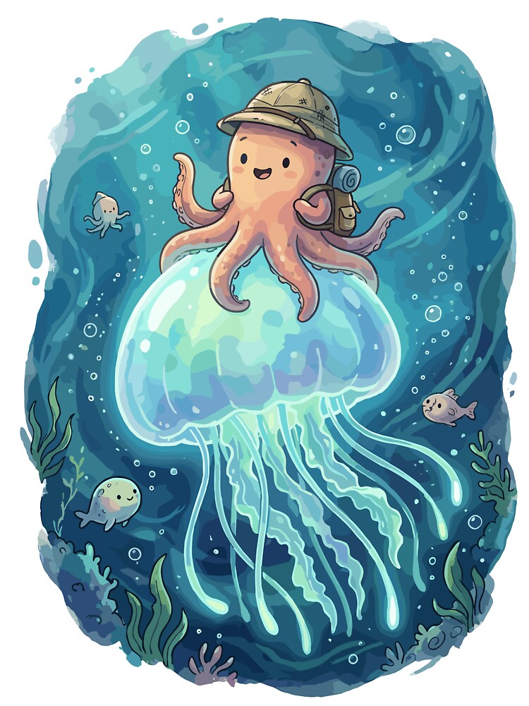 Magical Ocean: The Glowing Jellyfish Guide by bapupa