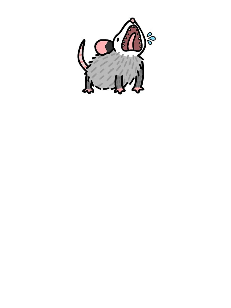 Screaming opossum by BowieGray