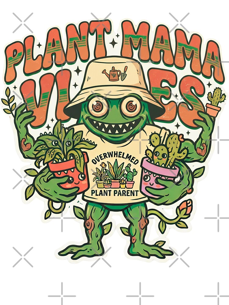 Crazy Plant Mama Vibe – Monster Plant Lover Gardening Mom Mothers Day by Im-Ara