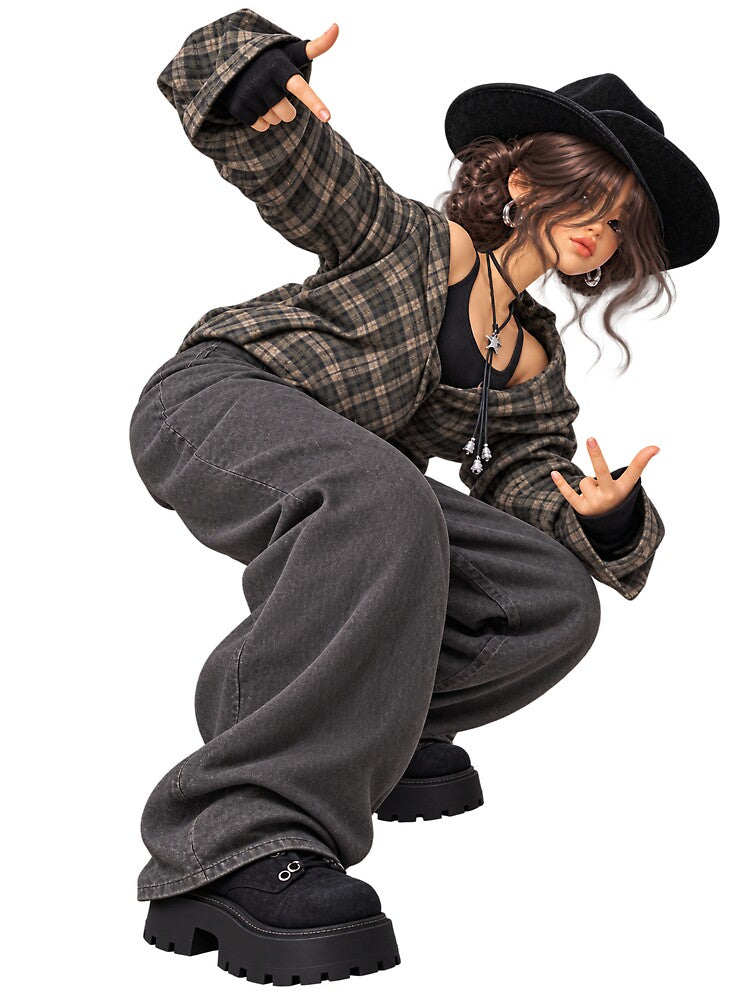 Grunge Cowgirl Streetwear by Mel07Jin