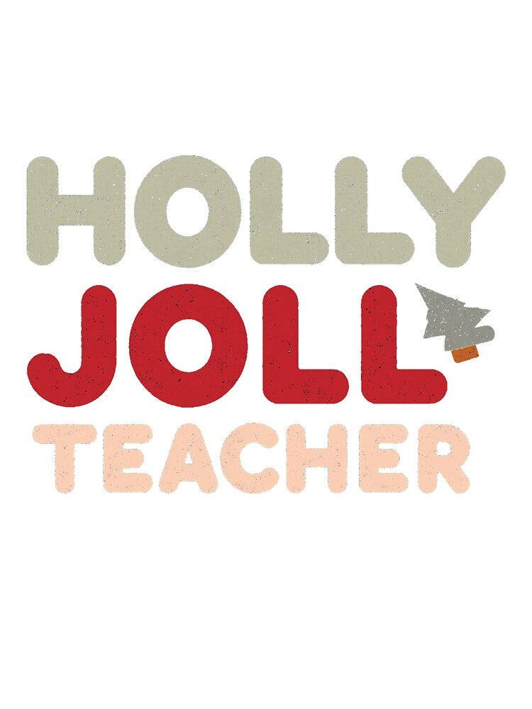 Holly Jolly Teacher Christmas Tree by lht6474