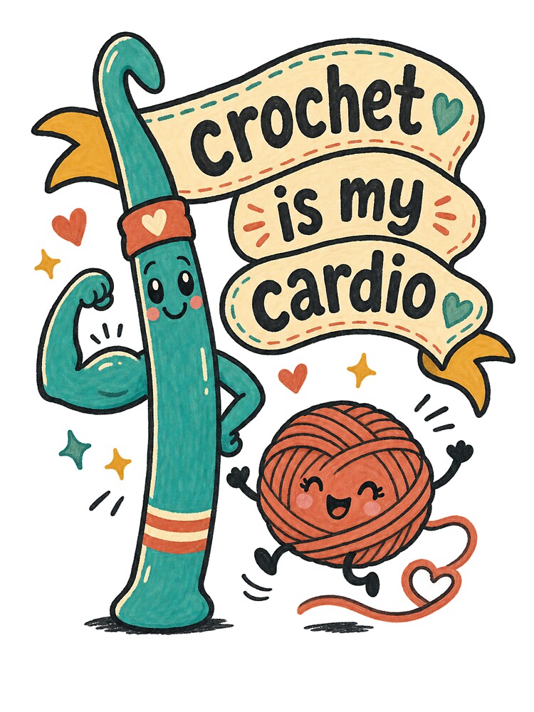 Crochet Is My Cardio by VisualArtsOasis