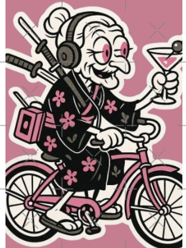 “GRANNY OVERDRIVE: KIMONO, KATANAS & PURE MENACE” by Print Fiction