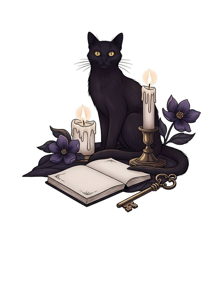 Dark Academia Cat Desk Gift by IllumeInk