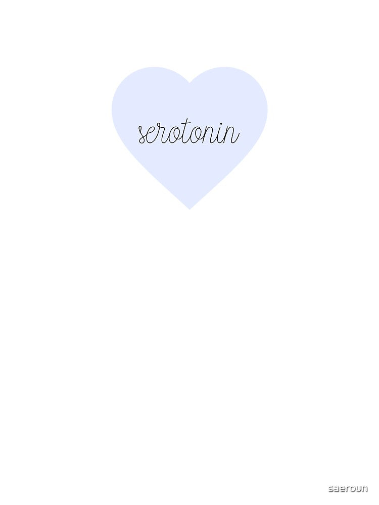 I Heart Seretonin Print (Powder Blue) by saeroun