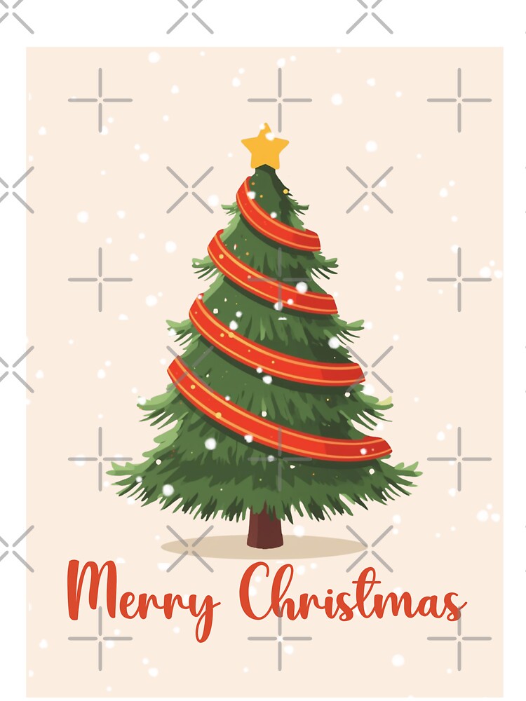 Minimalist Christmas Tree by Magic Love Art Print