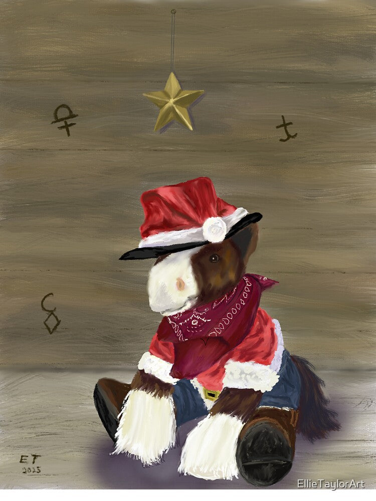 Santa Horse by EllieTaylorArt