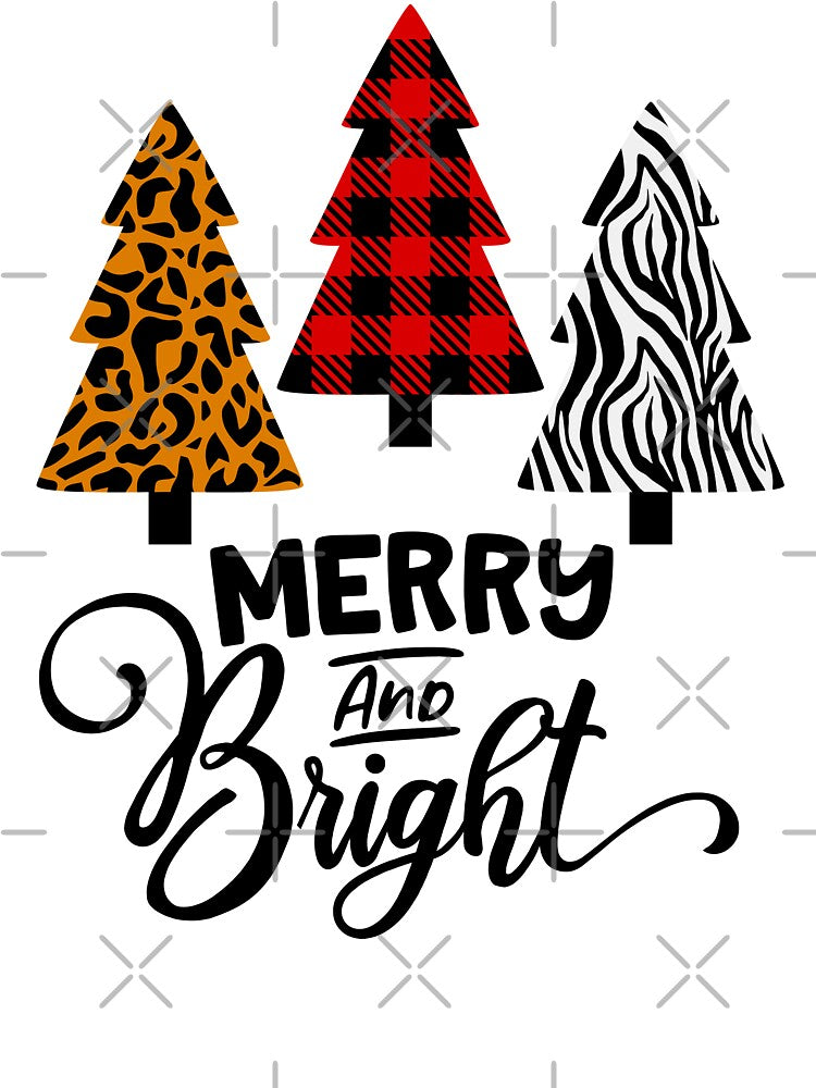 Merry And Bright Buffalo Plaid Christmas Tree by hobbybox