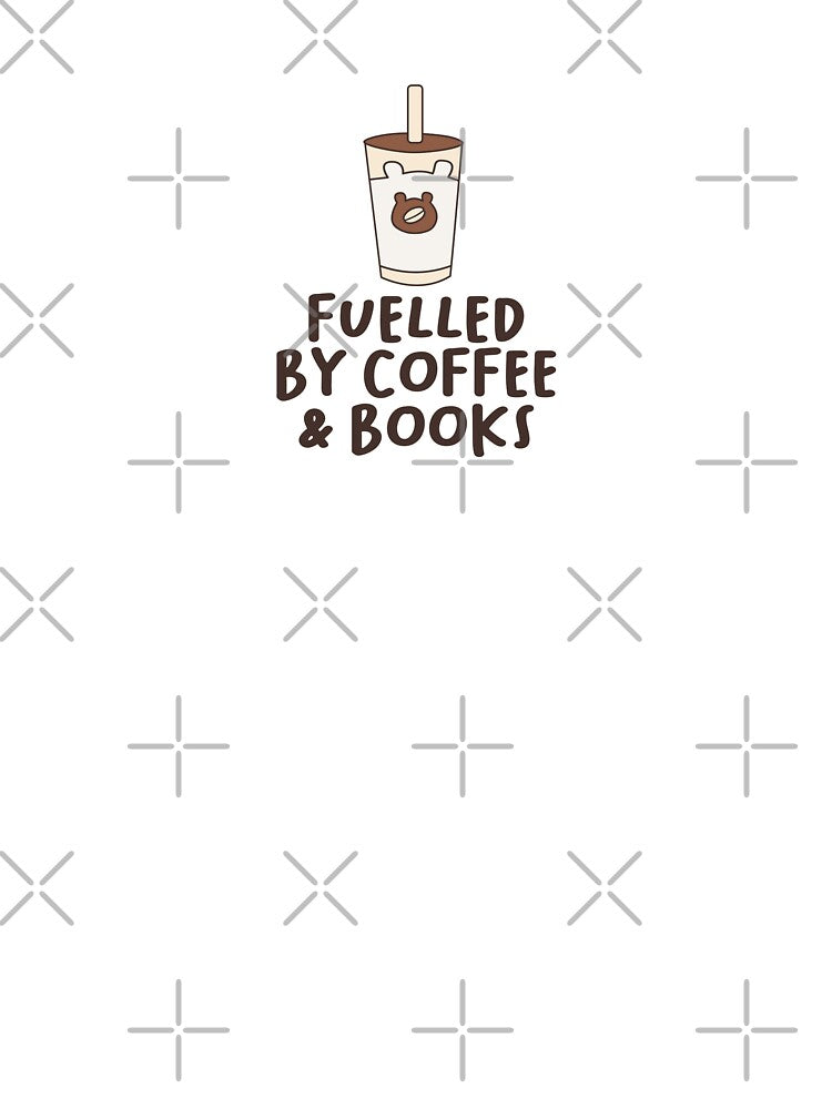 fuelled by coffee and books by catdiasart