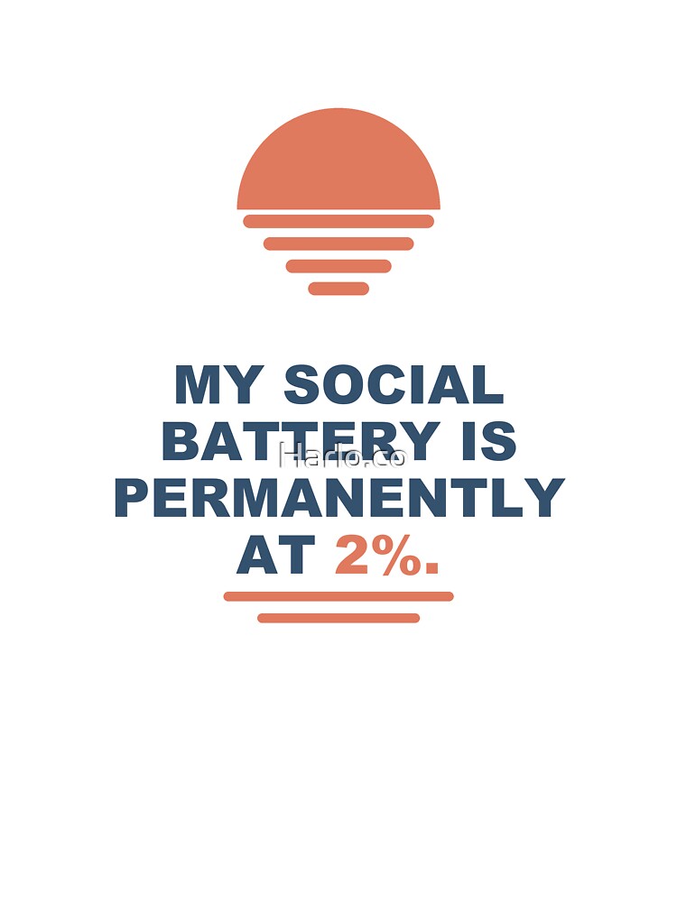 Social Battery Poster - Light Edition by Harlo.co