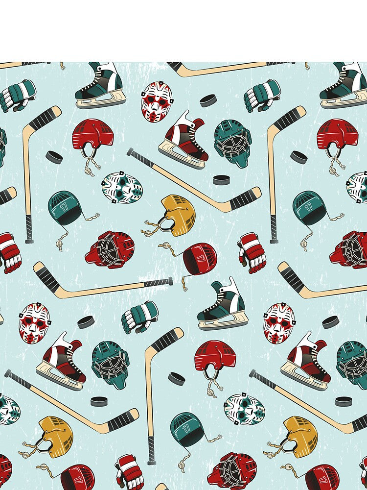 Colorful bright Ice Hockey Supplies by LucianaShop