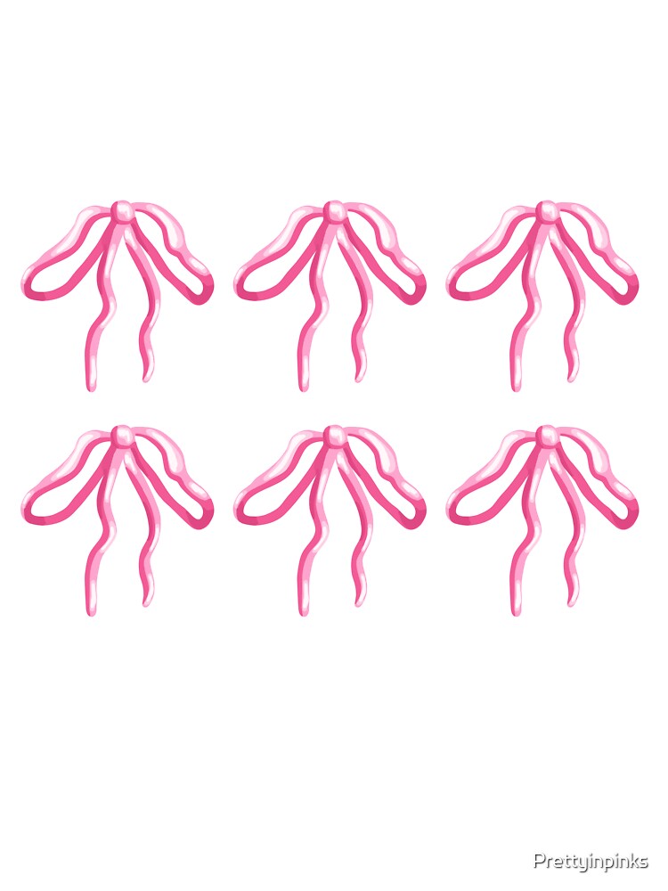 Pink coquette aesthetic ribbon sticker set by Prettyinpinks