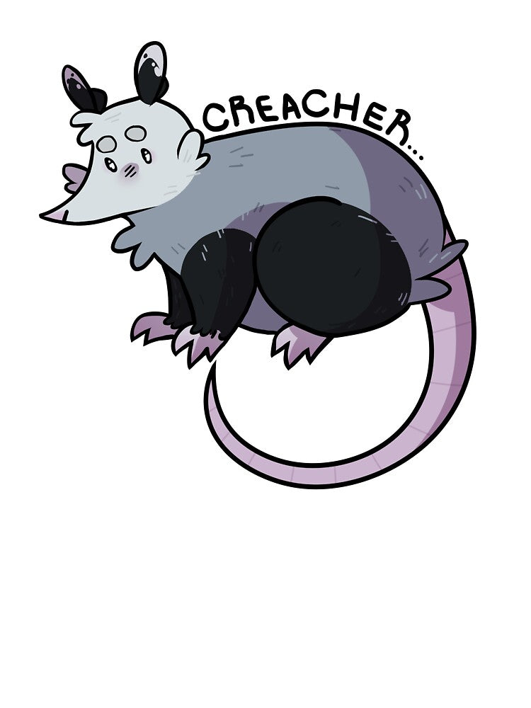 creacher... opossum by nartsy