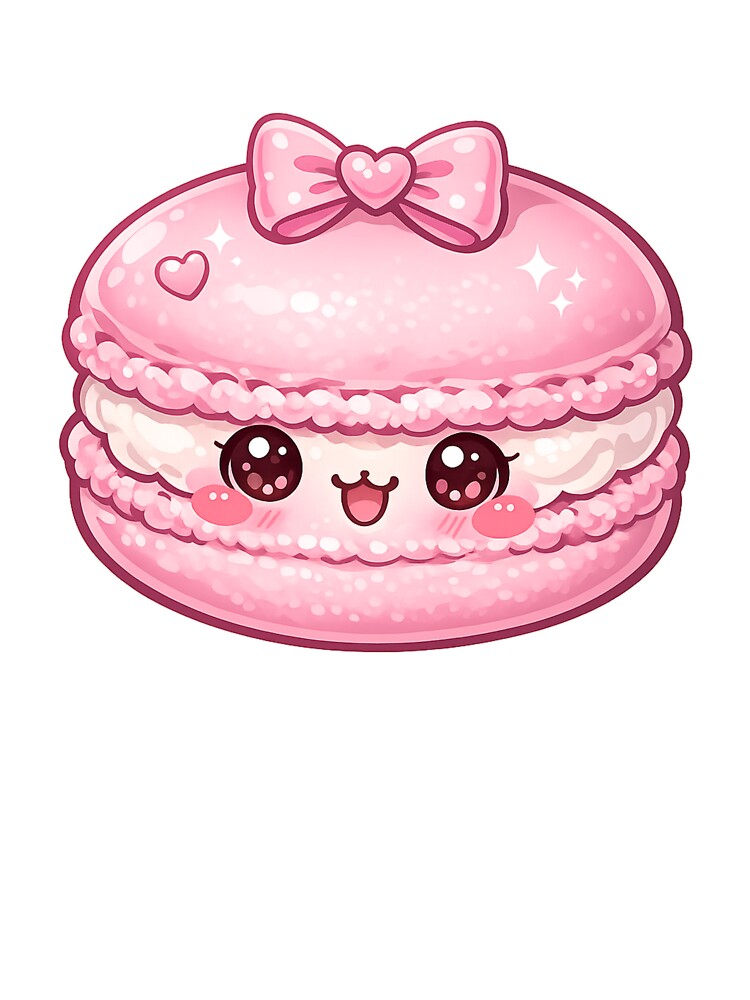 Cute Pink Macaron Sweet Kawaii by redsharkuk