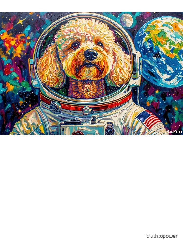 DOGS IN SPACE-POODLE 17 by truthtopower Unisex