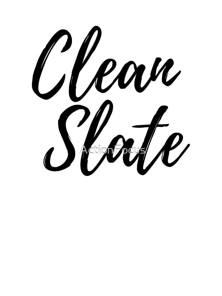 Start over with a Clean Slate - Motivational Words by ActionFocus