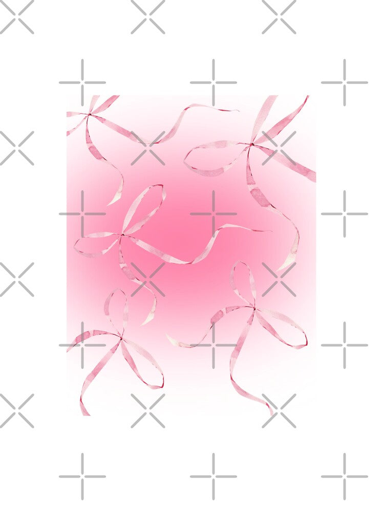 pink bow coquette aesthetic art by Enchanted  Pratha