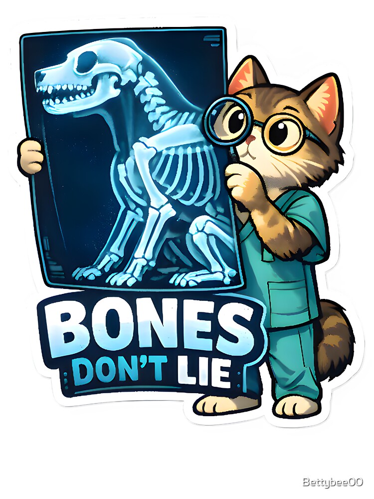 Bones Don’t Lie – Funny Veterinary Radiology Vet Tech X-Ray Humor by Bettybee00