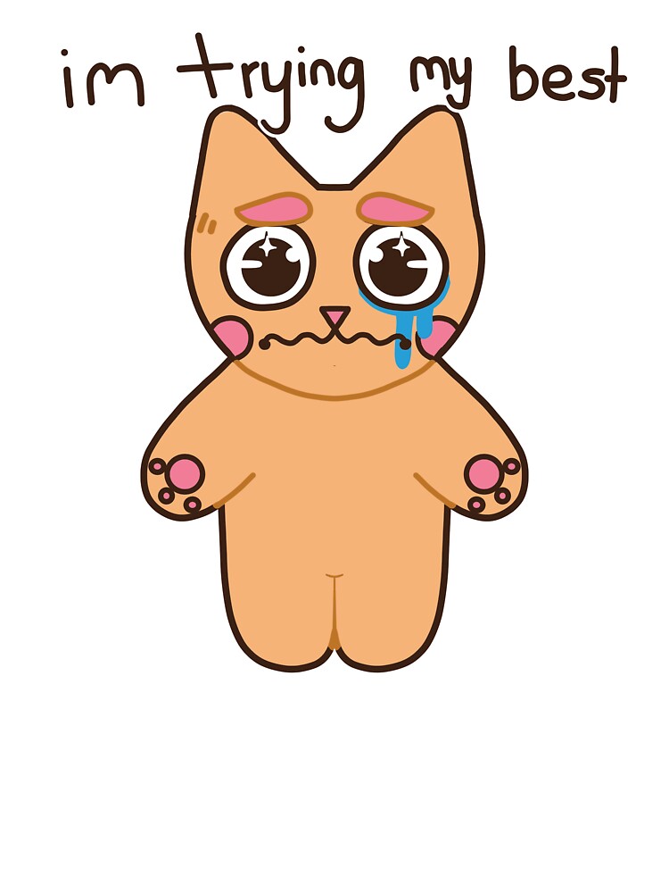 Trying my best cat shirt by PunyGremlin