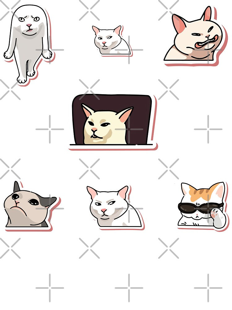 Cat Meme Set, Grumpy Cat, Funny Cat Memes, Lol Cat by graphic-genie