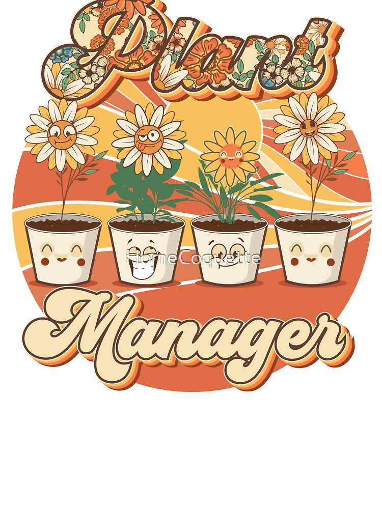 Mothers day  plant manager mama lover groovy by HomeCoquette