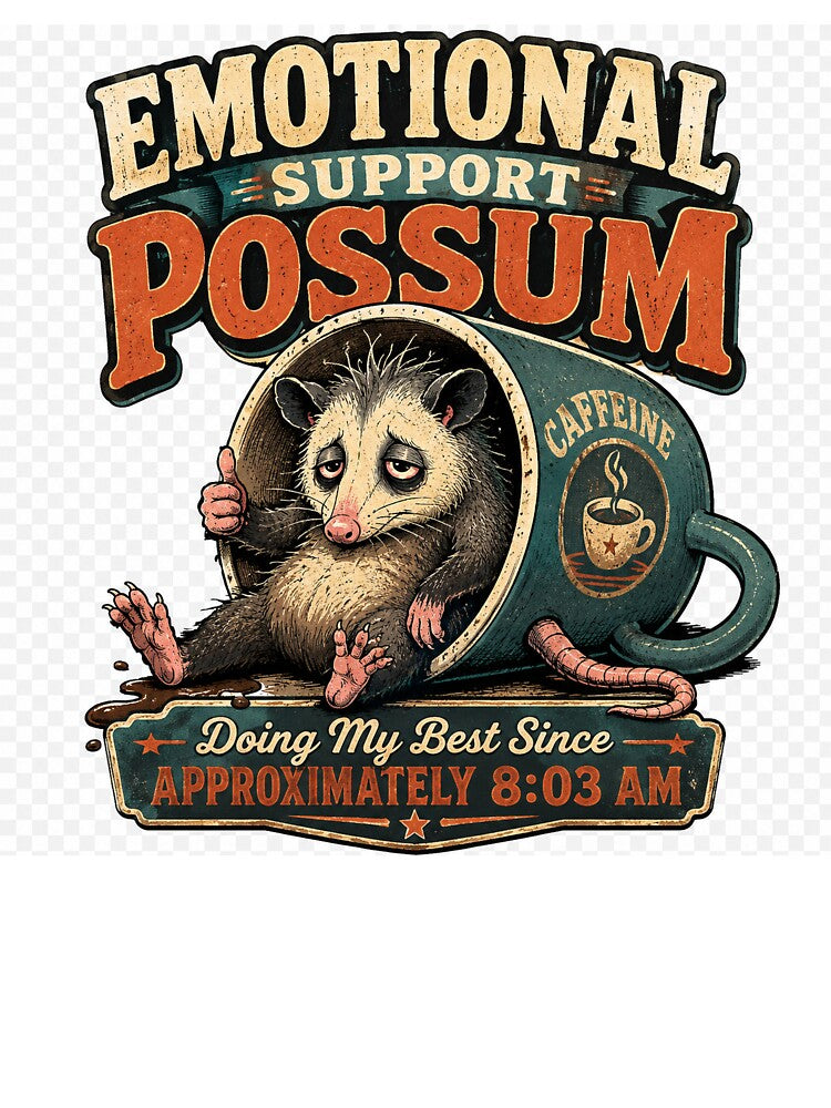 Emotianal Support Possum by NebulaRiotStudio