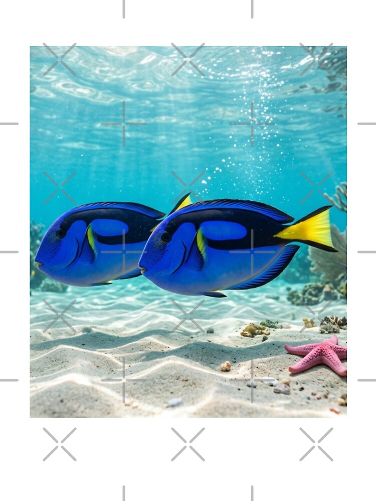 Lost in the Blue - Blue Tangs by BeeStylishTees