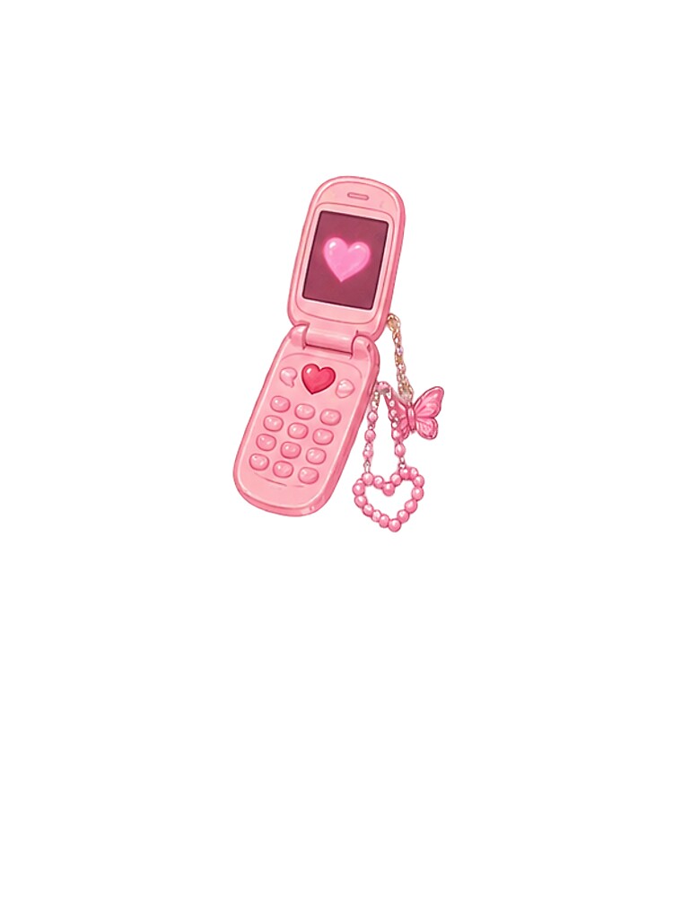 Pink flip phone by ThePinkParlor