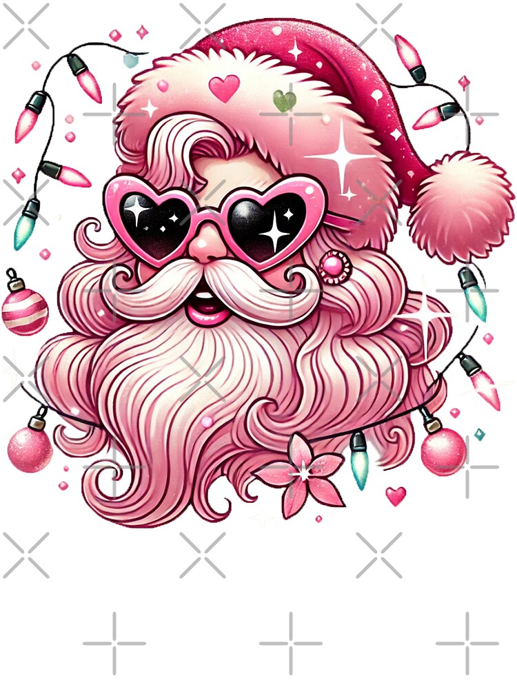 Santa With Sunglasses PNG, Girly Pink Christmas Png, Pink Coquette Santa Png, Santa With Sunglasses Merry Christmas Png Santa Sunglasses Png by PixelBlooming