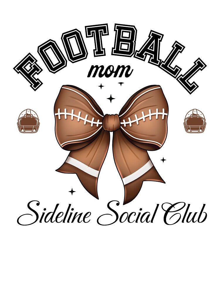 Football mom sideline social club by FunnyFamlyFun