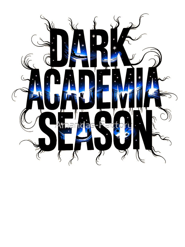 Dark Academia Season Gothic Night Sky Design by Amanda's Factory
