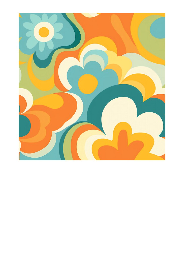 Groovy 70's Theme Pattern #5 by CareToCanvas