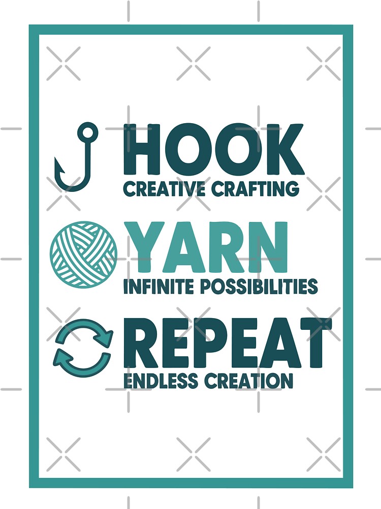 Crochet Lover Hook Yarn Repeat Endless Creation by LuminOrb