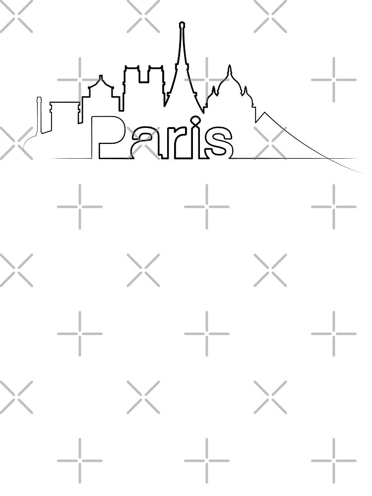 Paris One Line Art | Paris Skyline | One Line Art Paris | Paris City by One-Line-Artist