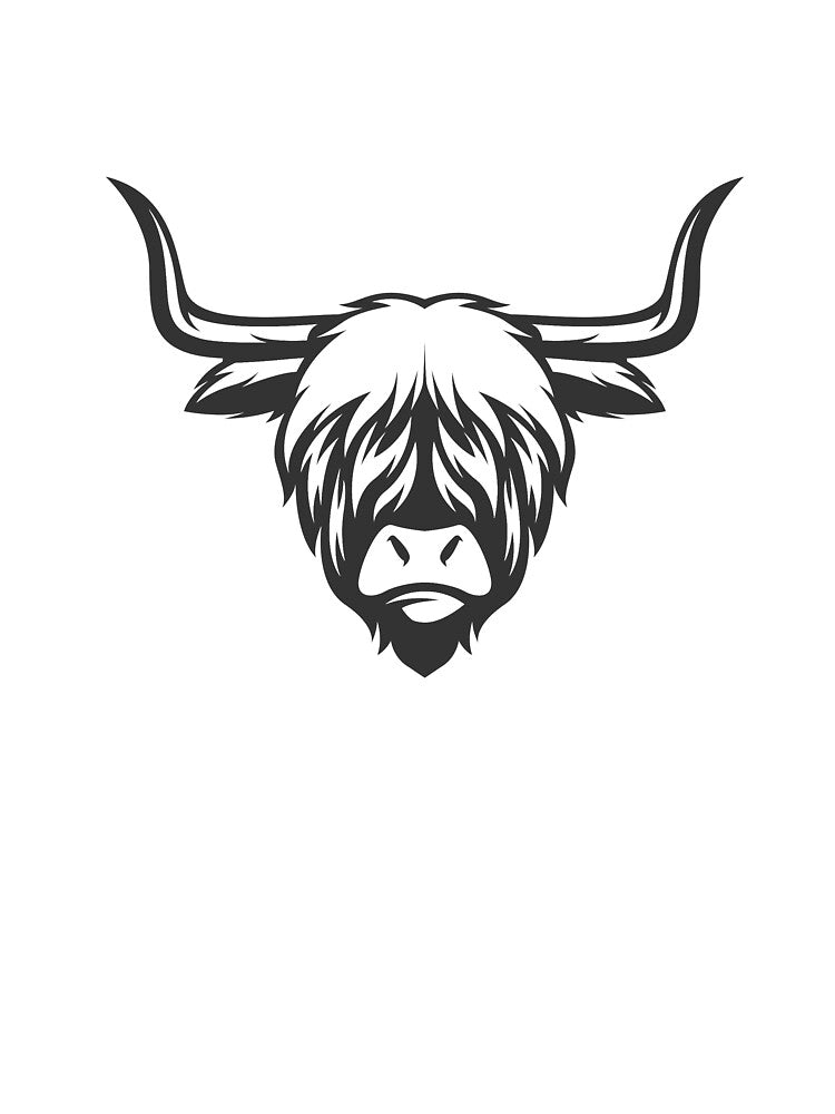 Highland Cow Illustration by anass002