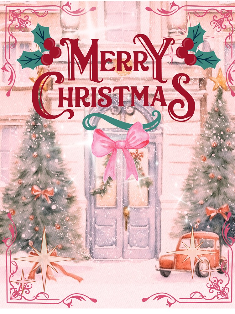 Pink Aesthetic - Merry Christmas by bowsbotanicals