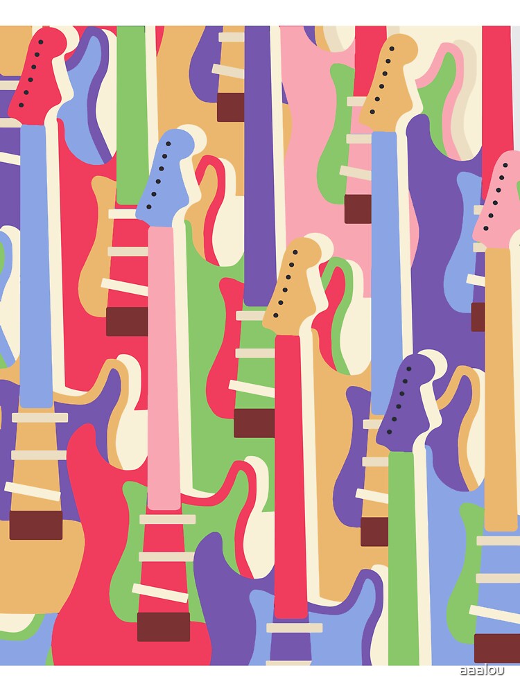 Retro Groovy Guitars (Spring Version) by aaalou