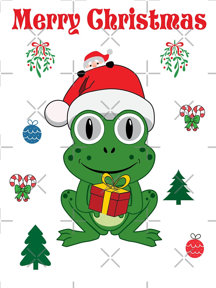 A Christmas Frog Buddy By Tjays on a Cool by TJays