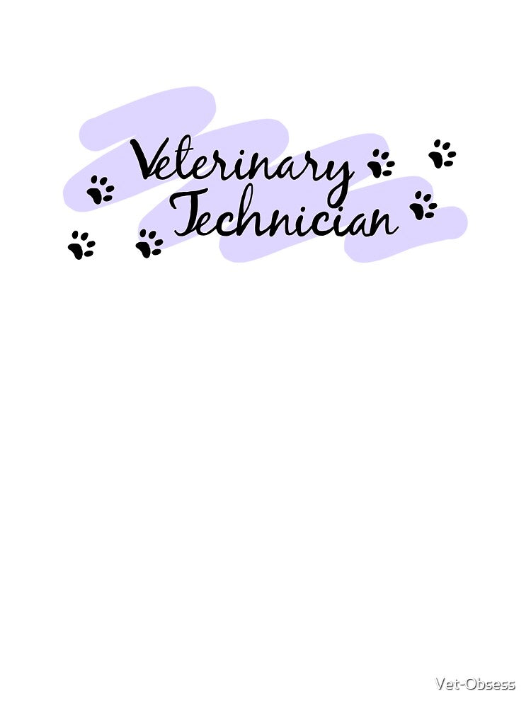 Veterinary Technician (purple with paws) by Vet-Obsess