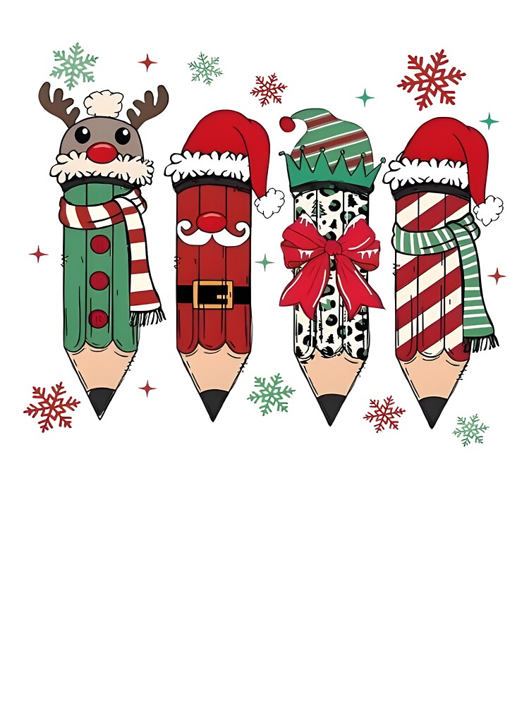 Christmas Teacher, Teacher, Christmas Pencils by Lukechapma