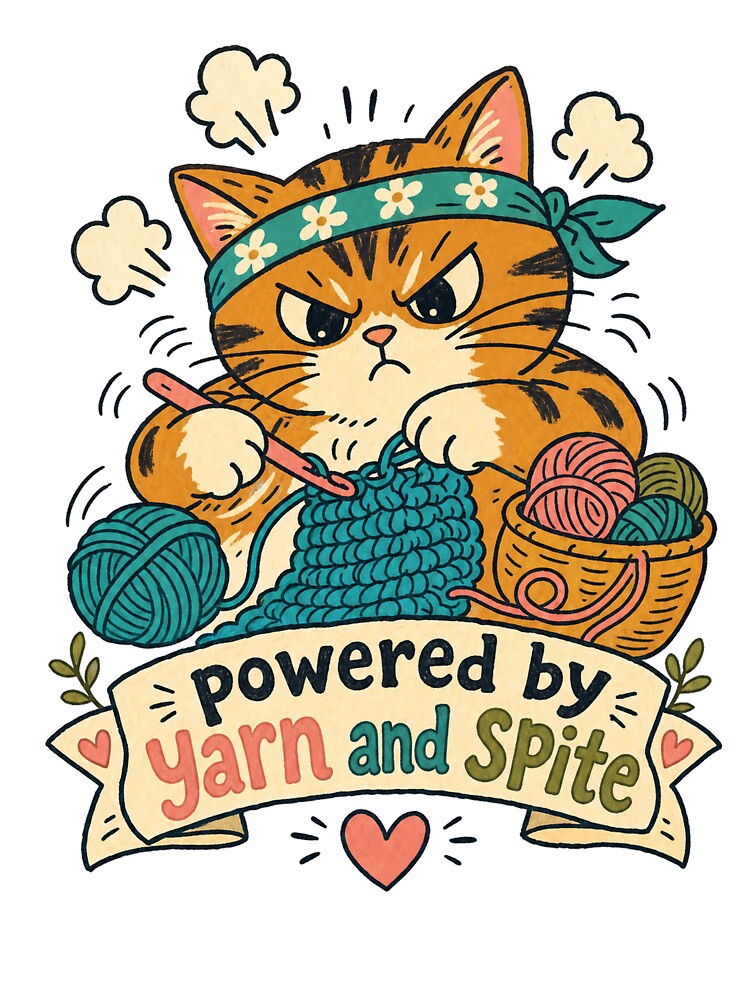 Powered by Yarn and Spite by VisualArtsOasis