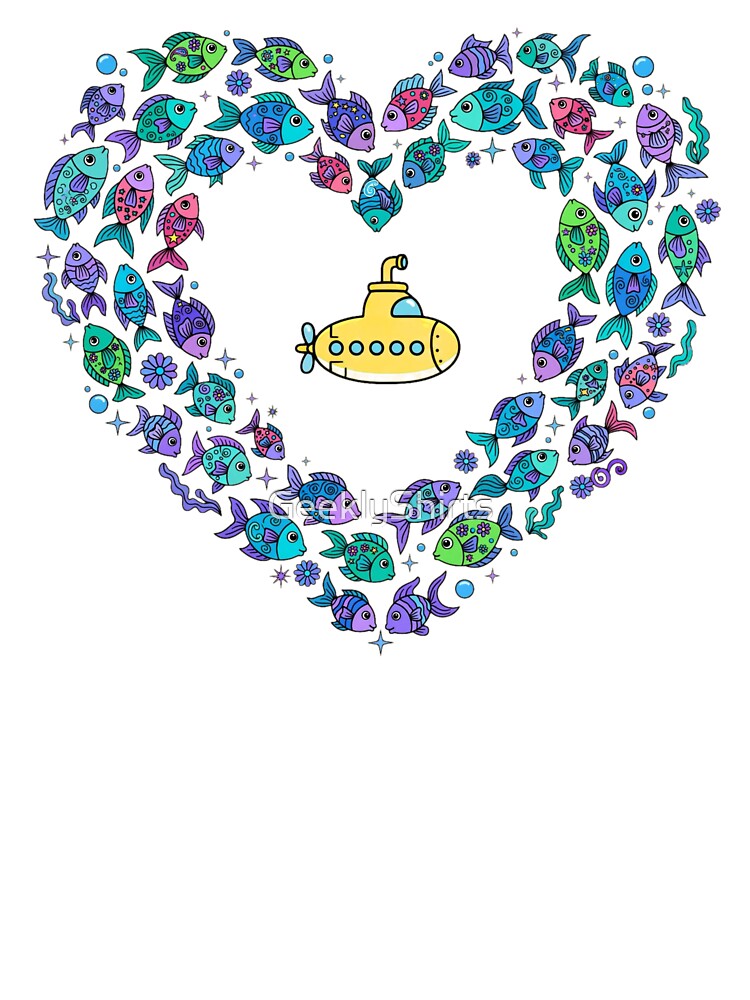 Yellow Heart Ship by GeeklyShirts